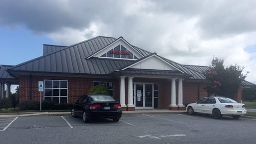 First Bank Biscoe branch exterior.