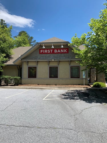 Exterior of First Bank Brevard branch