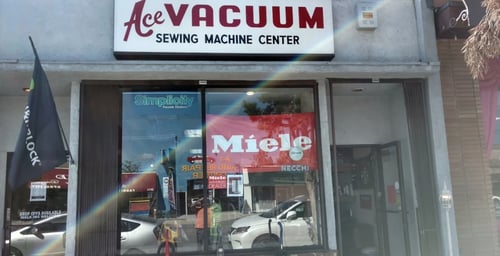 Storefront of Ace Vacuum and Sewing