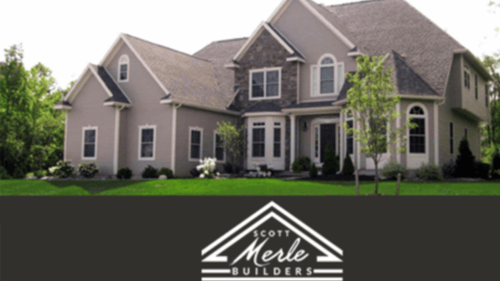 completed home building project with company logo