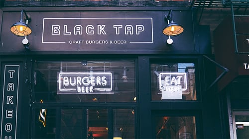 Exterior view of Black Tap Craft Burgers & Beer - SoHo.