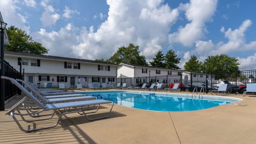 Pool And Sundeck at Spring Creek Townhomes, Springfield, Illinois