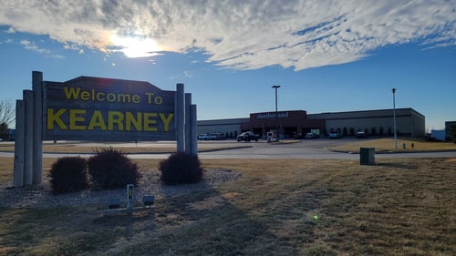 Slumberland Furniture Store in Kearney,  NE - Wide Angle Storefront