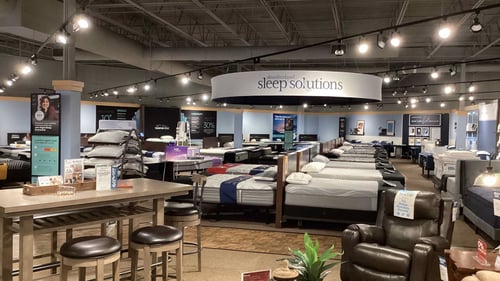 Fridley Slumberland Furniture mattress section