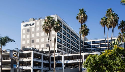 Exterior View at The Flat 750 in Los Angeles, CA 90017
