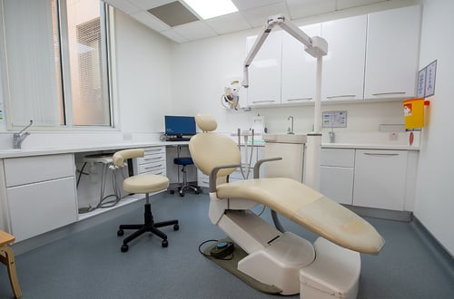 A dental surgery at Bupa Health Care Canary Wharf