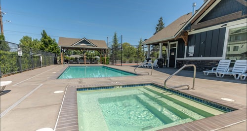 A swimming pool with a number 35 on the side at Forestplace Apartment Homes, Forest Grove