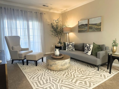 Living Room at Evergreens at Smith Run, Fredericksburg, VA!