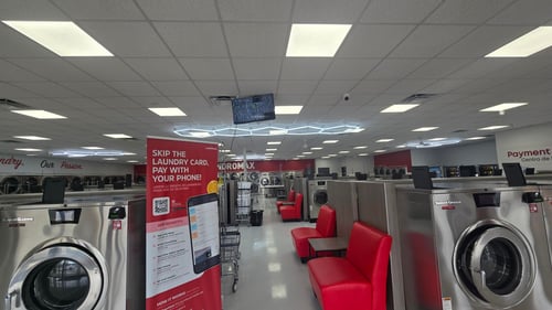 Laundromax, 9972 E Washington St
Indianapolis, IN 46229
laundry delivery, wash, dry, fold, self service