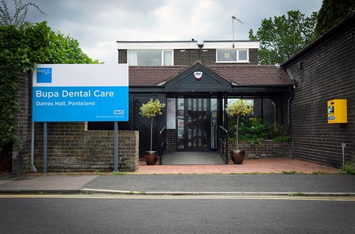 Photo of the outside of Bupa Dental Care Darras Hall