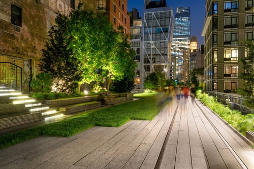 Stroll through nature in the city at the High Line.