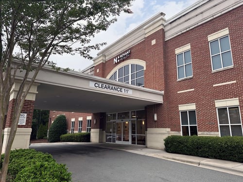 View of exterior entrance of Novant Health Waxhaw Family & Sports Medicine