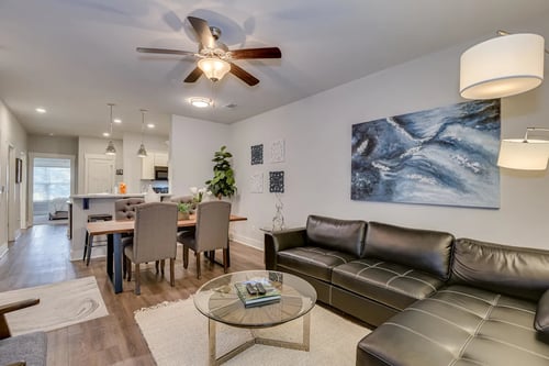 Open space living room at McHenry Square, Augusta
