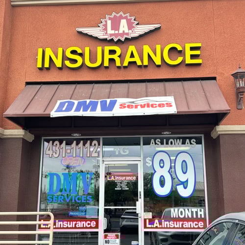 Exterior of the L.A. Insurance Agency NV-008