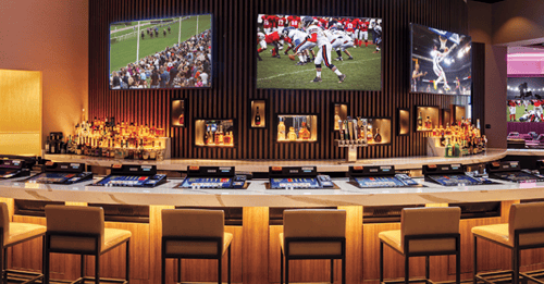 Harrah's Gulf Coast Caesars Sportsbook in Biloxi, MS.