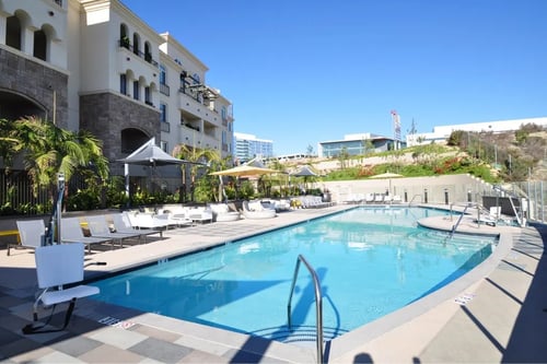 Swimming Pool at 360 Luxury Apartments in University City, San Diego, CA