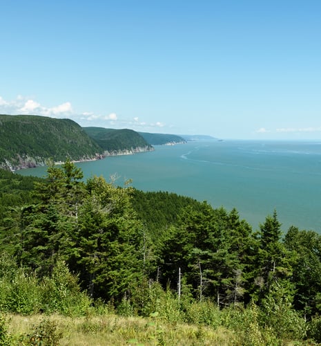 The Bay of Fundy on a beautiful sunny day.