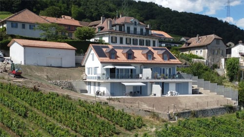 Construction d'un immeuble de 4 appartements à Vinzel