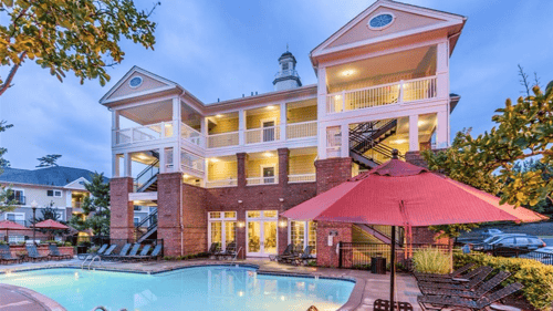 Pool at Rose Heights Apartments in Raleigh, 27613