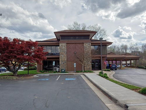 Outside view of the State Employees' Credit Union Sylva branch