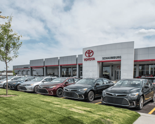 front of schaumburg toyota