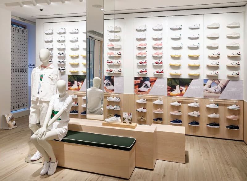 Boutique Lacoste Ternes - Mur Chaussures