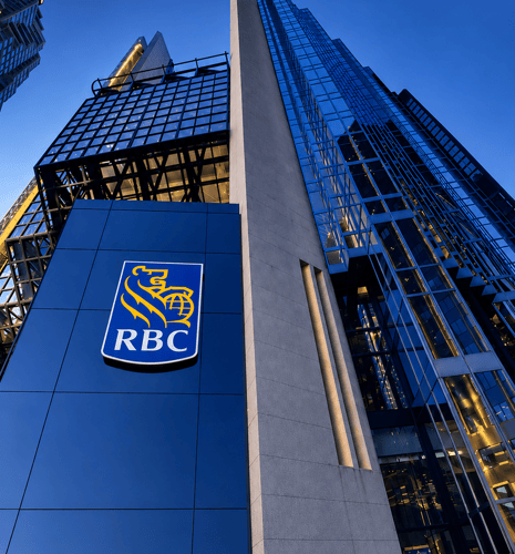 RBC logo on building