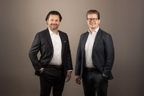Guido Lenherr (Inhaber und Geschäftsführer) & Tim Odermatt (Standortleiter Wollerau) - Prime Property Lounge in Wollerau