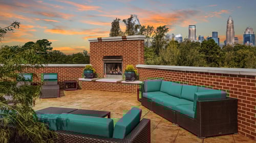 Rooftop lounge at Camden Dilworth in Charlotte, NC