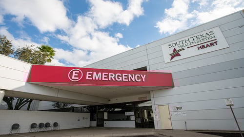ER at South Texas Health System Heart Entrance