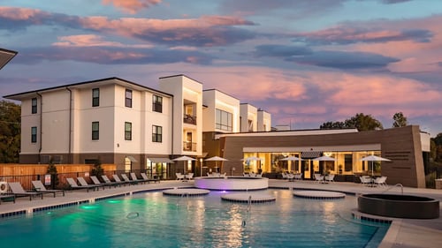 Exterior View at Esplanade District Apartments in Little Rock, Arkansas
