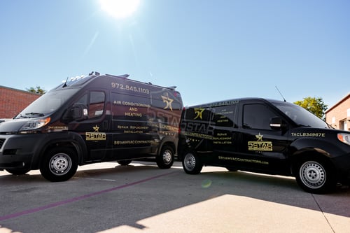 5 Star HVAC Contractors Service Vans
