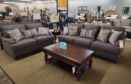 Tomah Slumberland Furniture brown sofa set