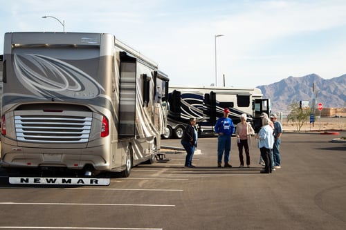 Las Vegas RV dealership ribbon cutting event.