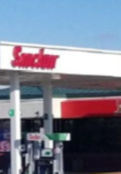 Sinclair Gas Station Fueling Island