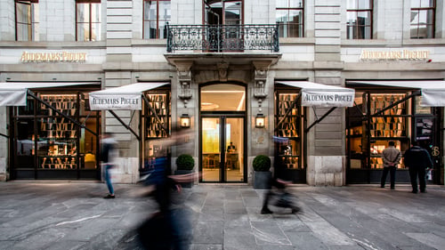 View of a Audemars Piguet boutique.