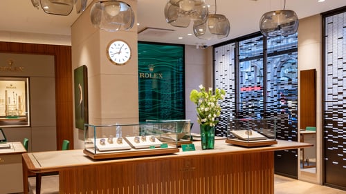 Rolex at Lindroos Aleksanterinkatu store.