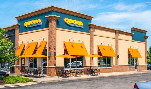 Exterior of QDOBA Mexican Eats restaurant location