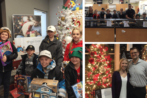 A collage of Volunteer events hosted by Hass Wealth.