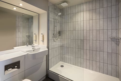 Premier Inn room with shower