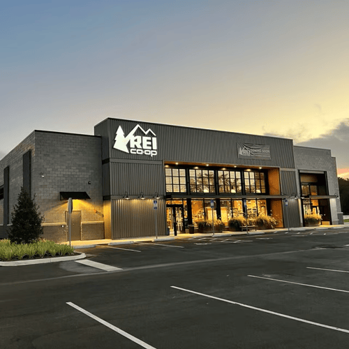 The front of the REI store in Tallahassee, Florida