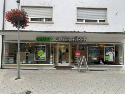 Außenaufnahme vom GEERS Fachgeschäft