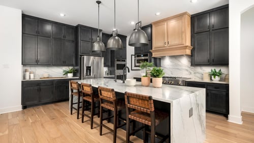 Stunning well-equipped kitchens with ample cabinets