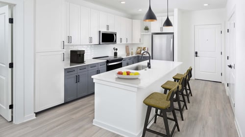 Luxury kitchen at Camden Village District in Raleigh, NC