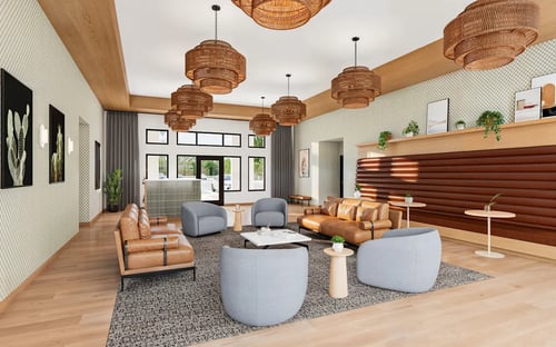 Modern community room at Sidney Village, Buckeye, AZ, 85326