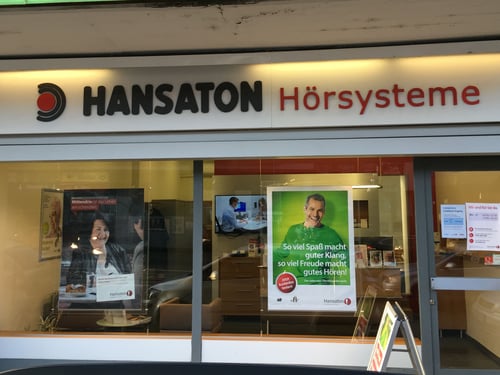 Hansaton Hörkompetenz-Zentrum Grillgasse 8 - 10, Wien Simmering Frontansicht