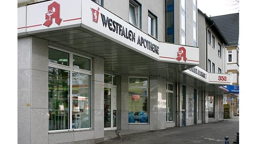 Aussenansicht der Westfalen Apotheke