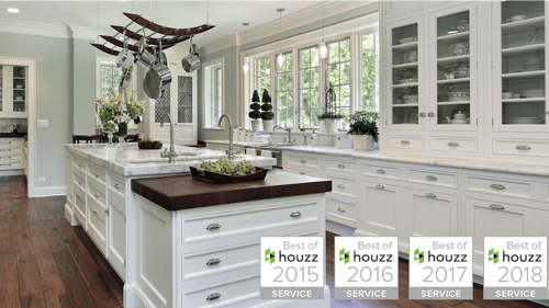 Kitchen remodeling done by Abbey Design + Remodel.