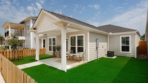 Cottage Living homes private yards