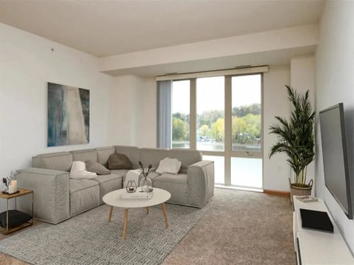 Living Area at Joseph's Pointe at Upper Landing in St Paul, MN